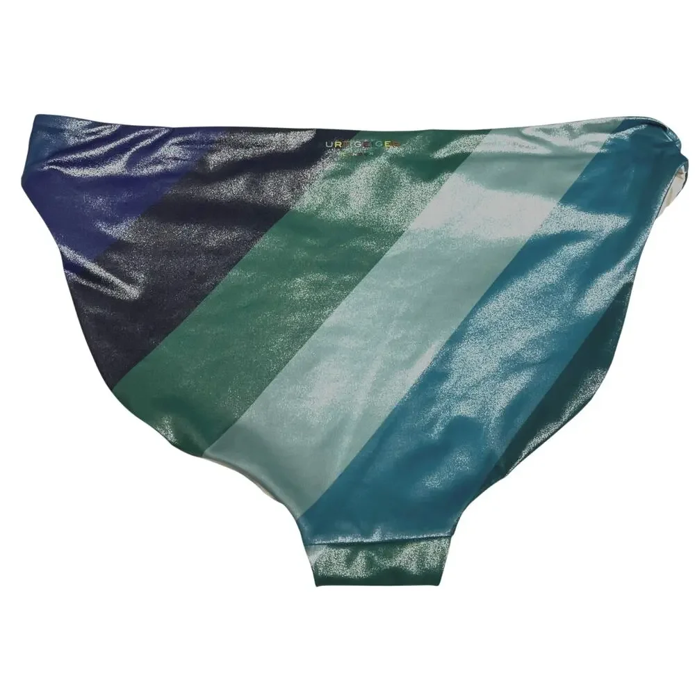 Kurt Geiger London KENSINGTON Multi Shimmer Stripe Bikini bottoms | Sz XL - Picture 15 of 16